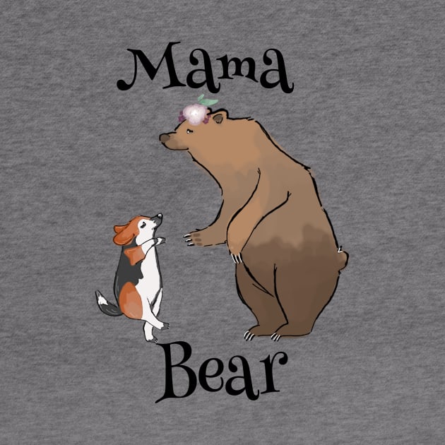 Mama Bear and Baby Beagle by bumblebeebuiscut